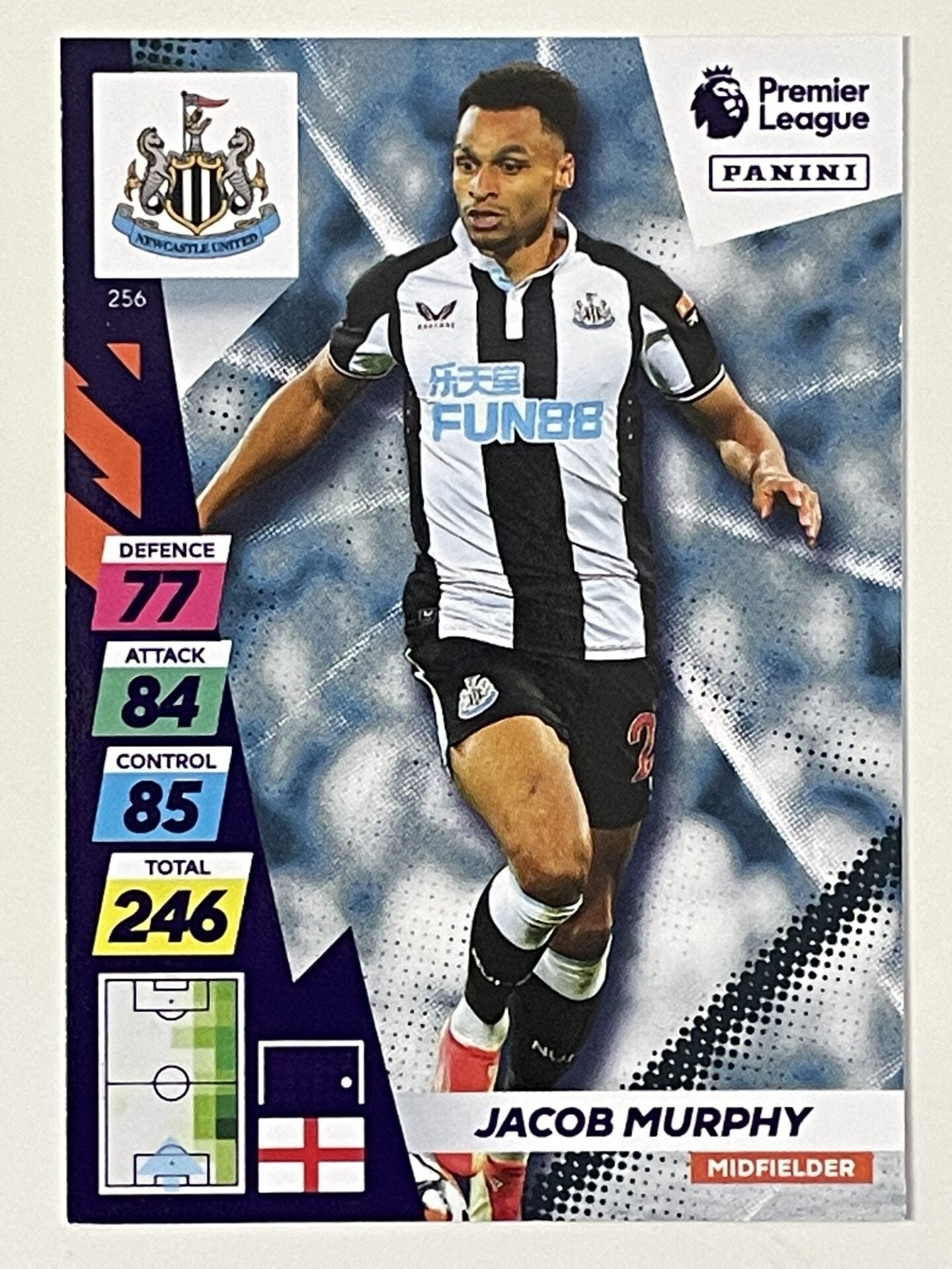 Jacob Murphy Newcastle United Base Panini Adrenalyn XL PLUS Premier League 2021 2022