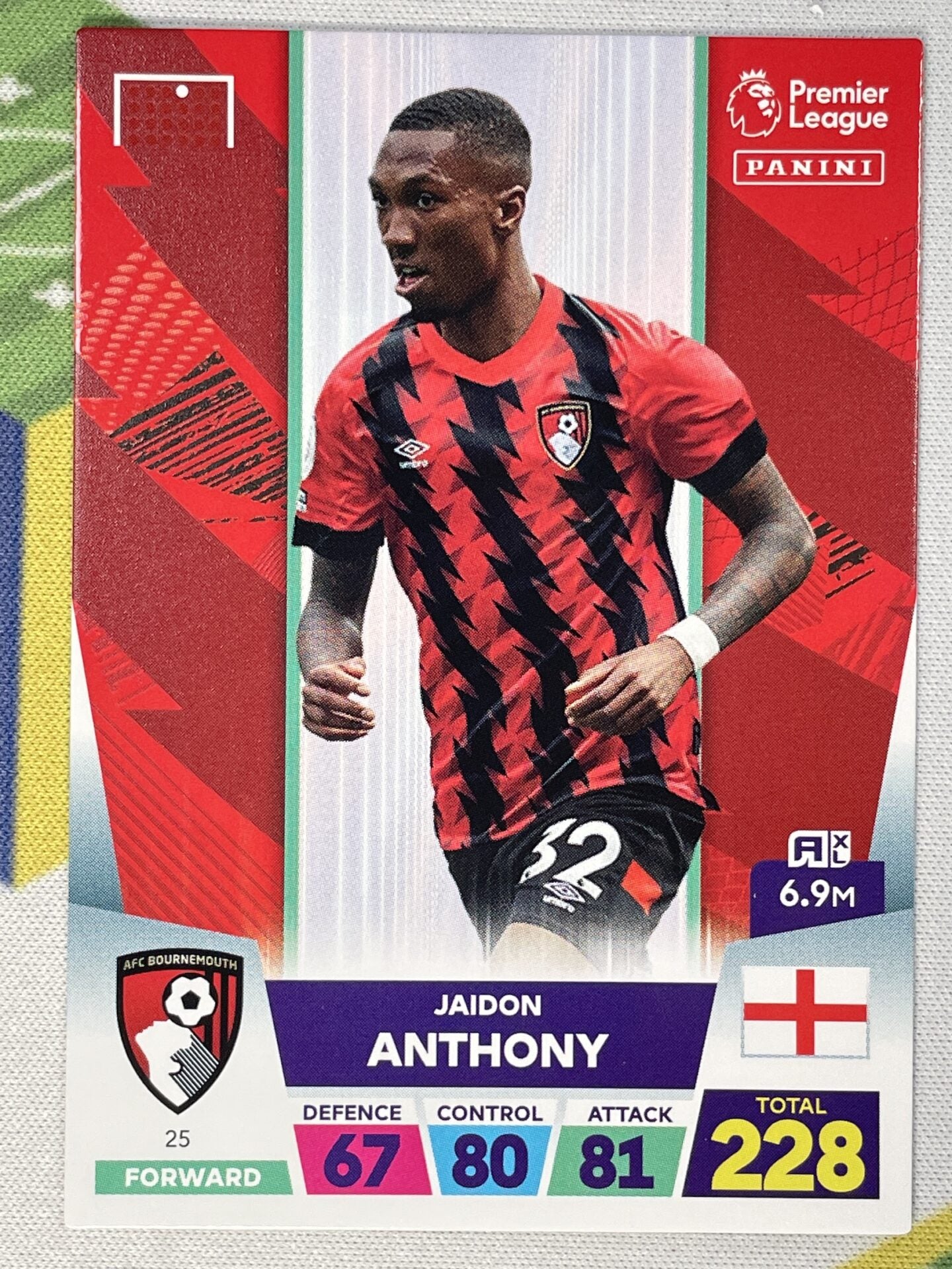 Jaidon Anthony Bournemouth Panini Premier League Adrenalyn XL 2023 Card