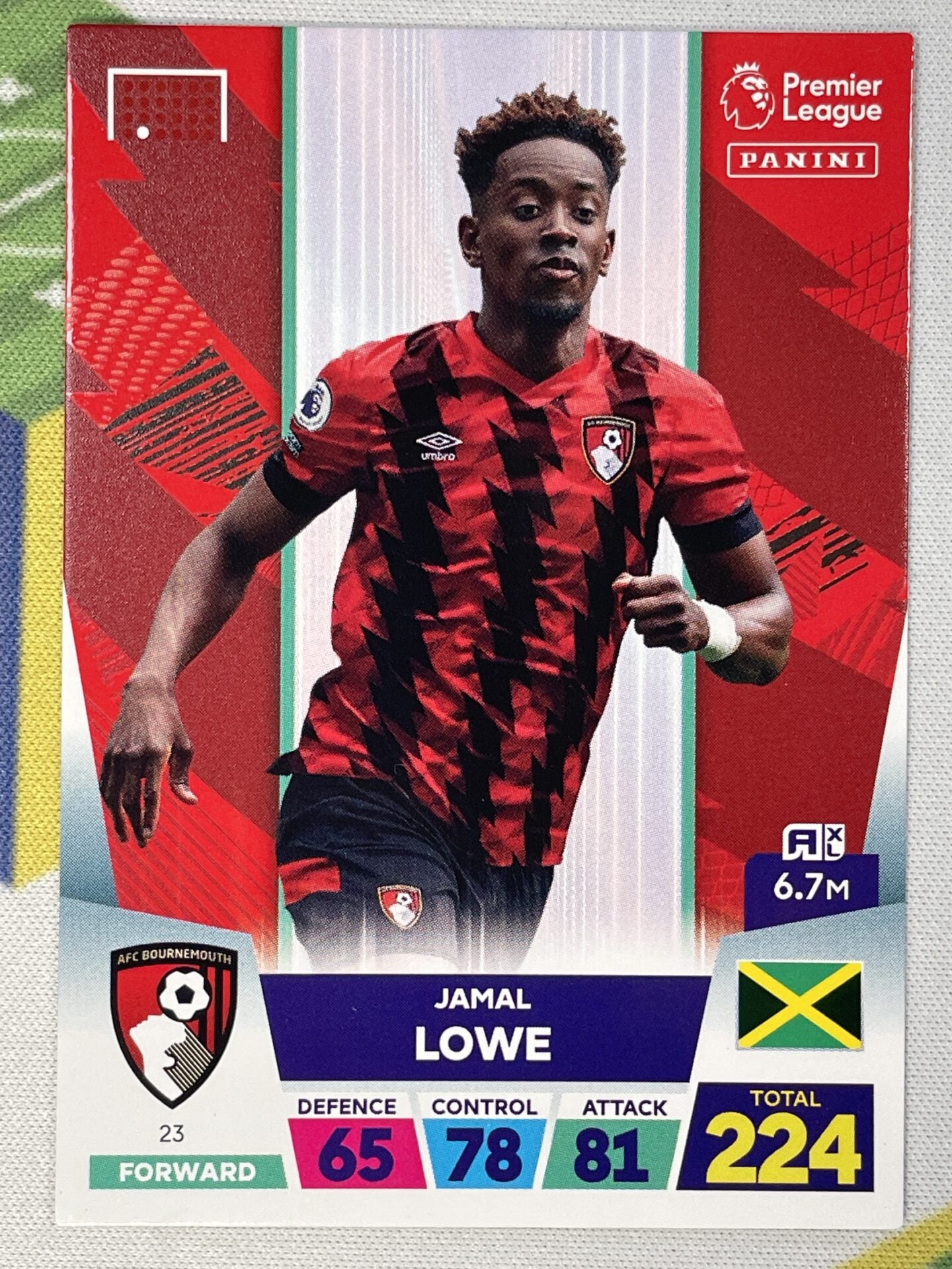 Jamal Lowe Bournemouth Panini Premier League Adrenalyn XL 2023 Card