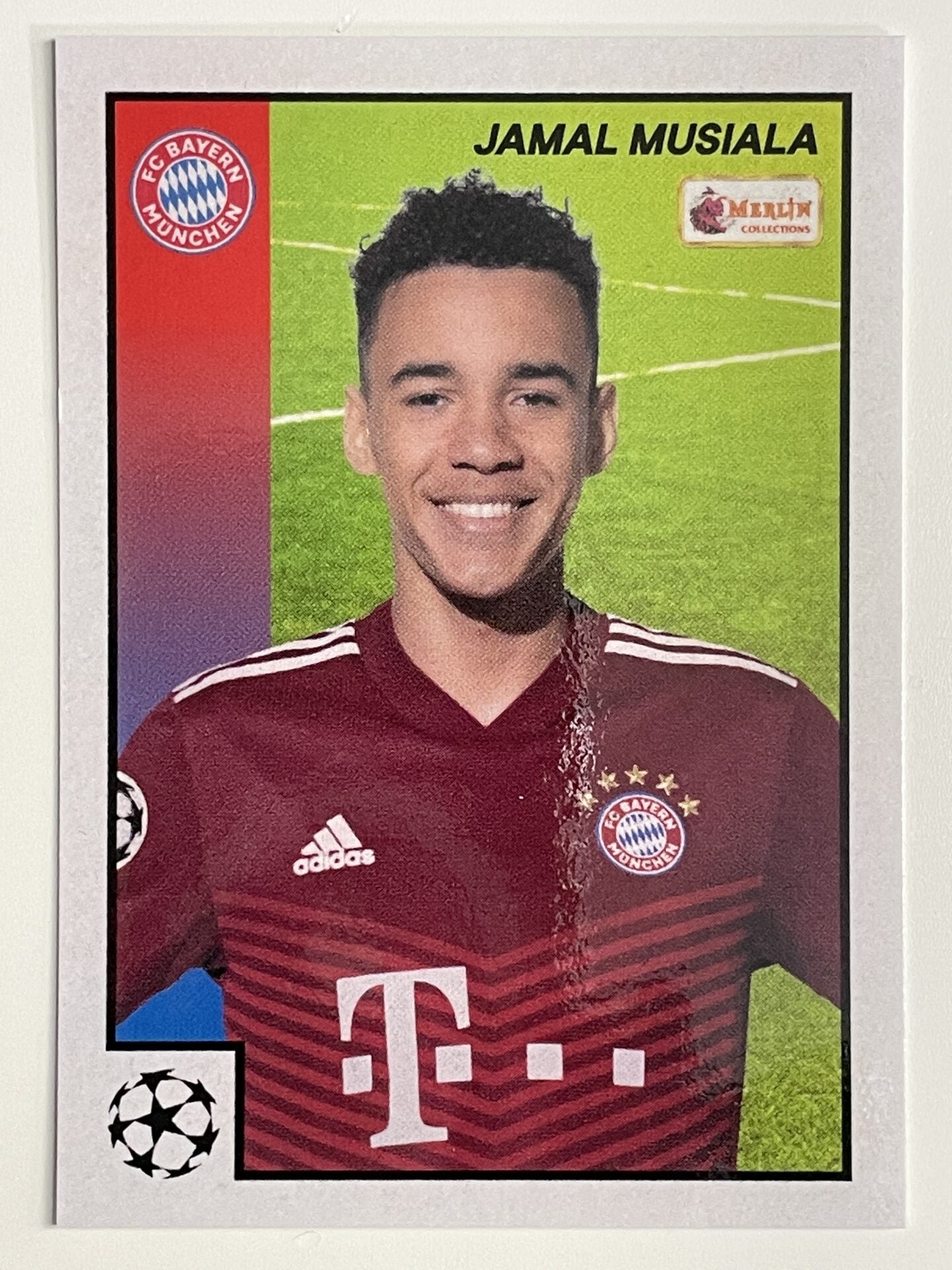 Jamal Musiala Bayern Munich Base Topps Merlin Heritage 97 UEFA Champions League Card