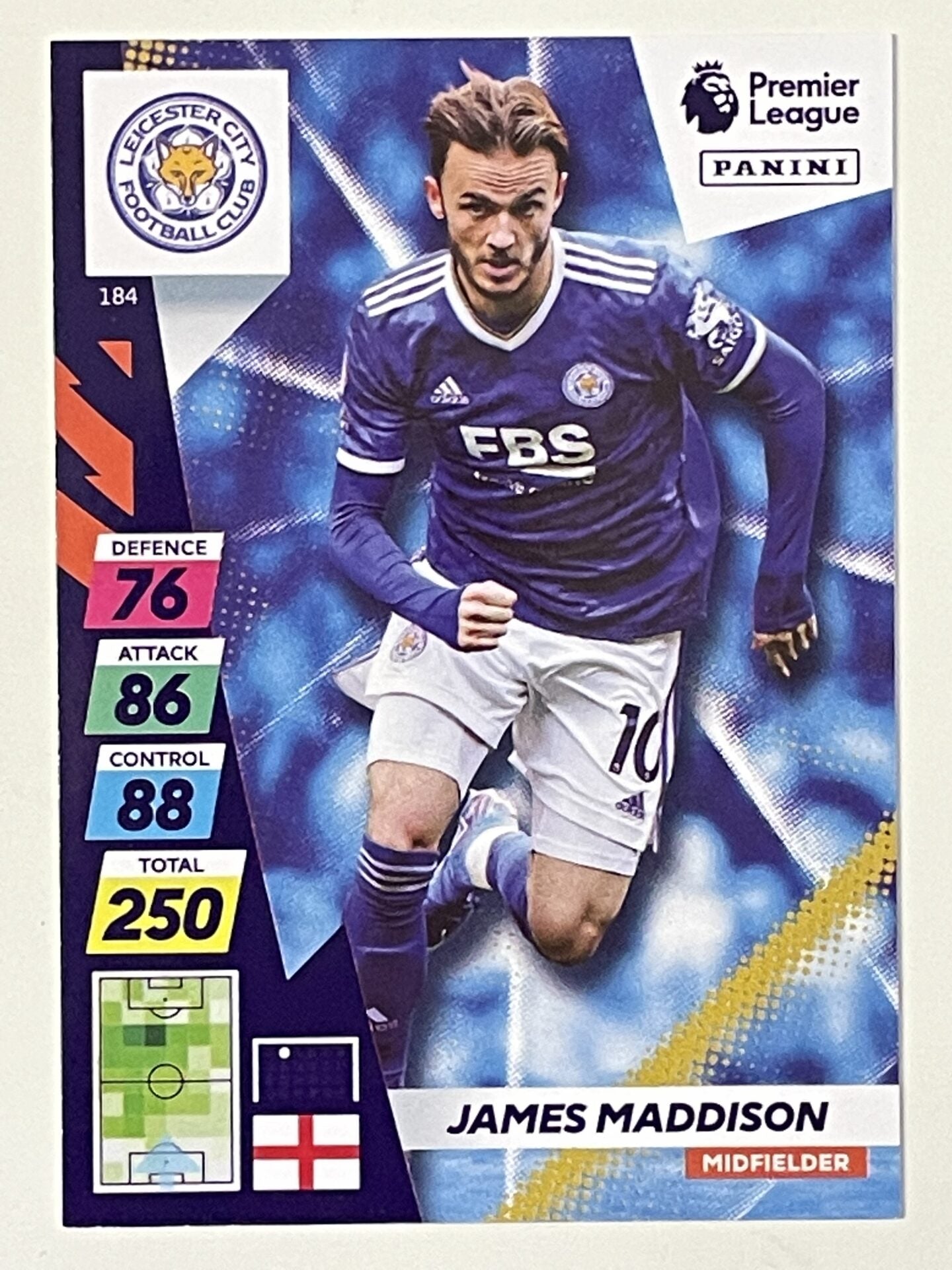 James Maddison Leicester City Base Panini Adrenalyn XL PLUS Premier League 2021 2022