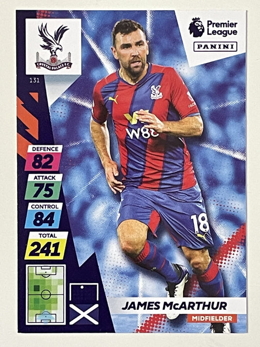 James McArthur Crystal Palace Base Panini Adrenalyn XL PLUS Premier League 2021 2022