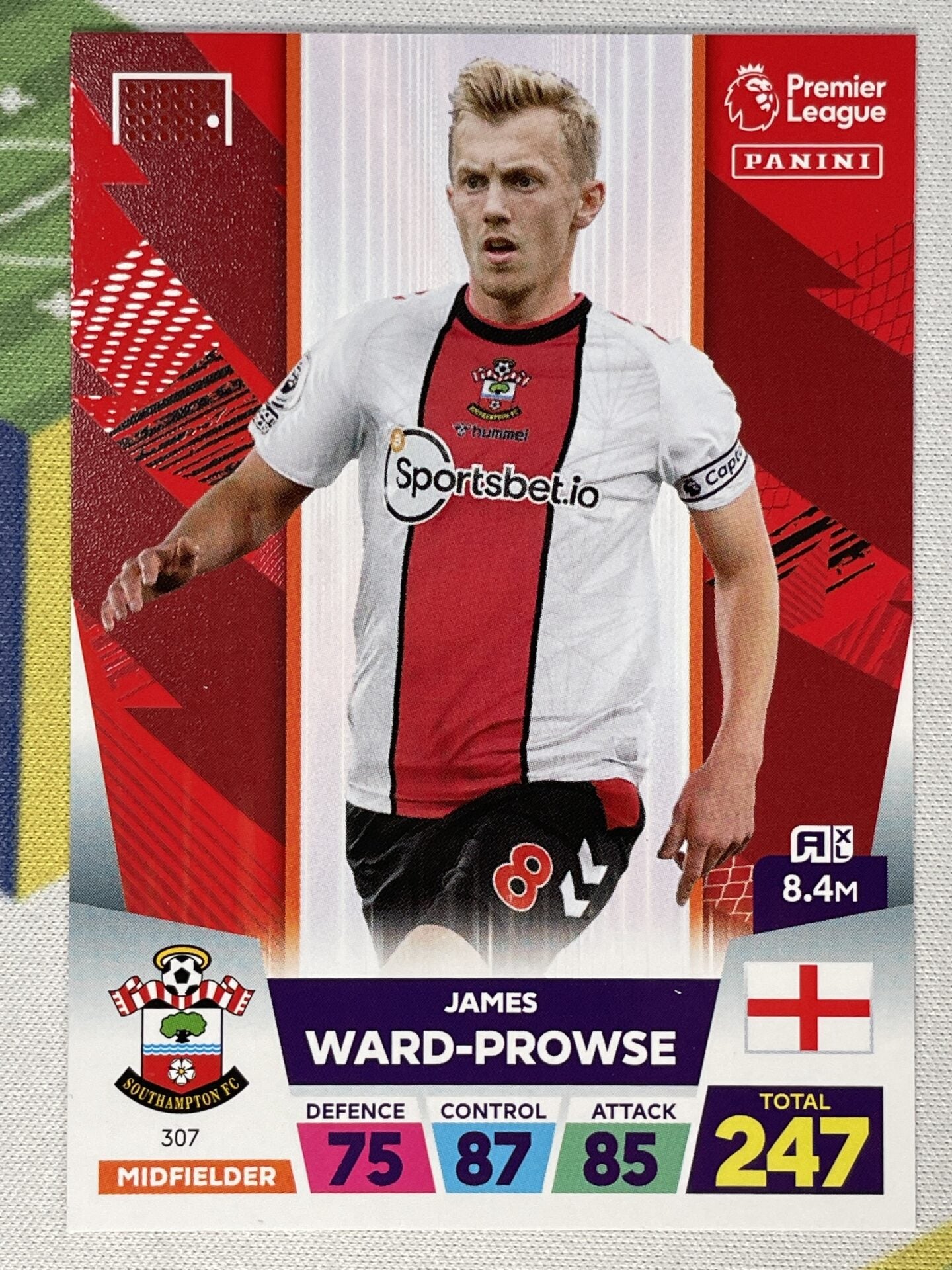 James Ward-Prowse Southampton Panini Premier League Adrenalyn XL 2023 Card