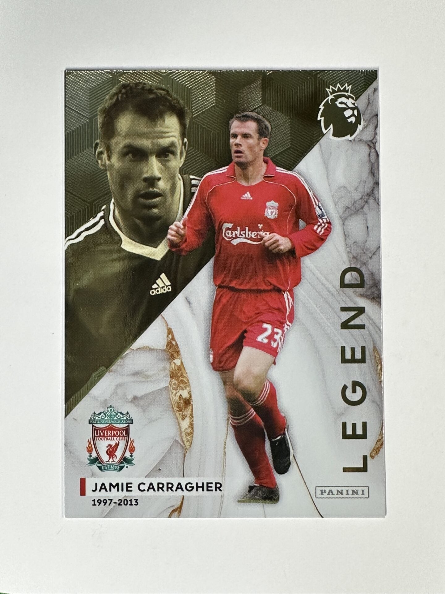 Jamie Carragher Liverpool Legend Limited Edition Panini Premier League Adrenalyn XL 2024 Card