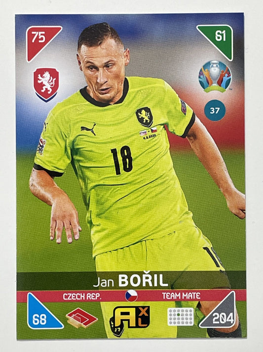 Jan Boril Team Mates (Czech Republic) Football Card &#8211; Euro 2020 Adrenalyn XL