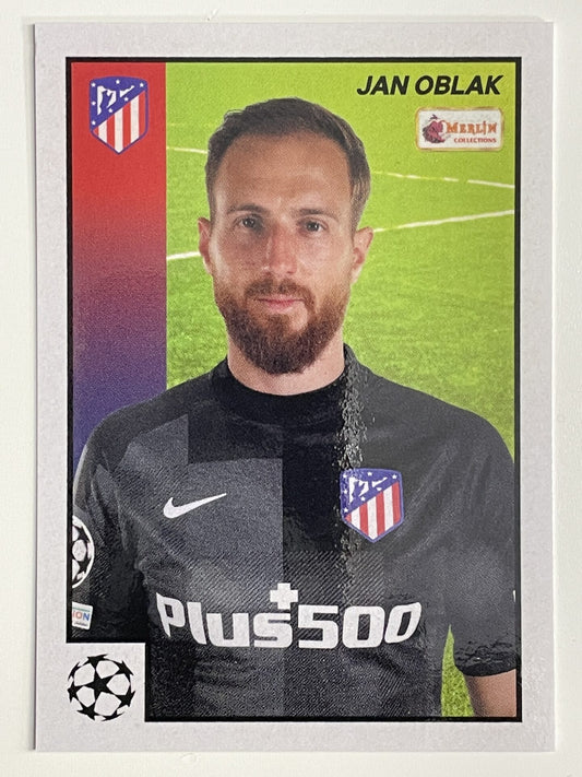 Jan Oblak Atletico Madrid Base Topps Merlin Heritage 97 UEFA Champions League Card