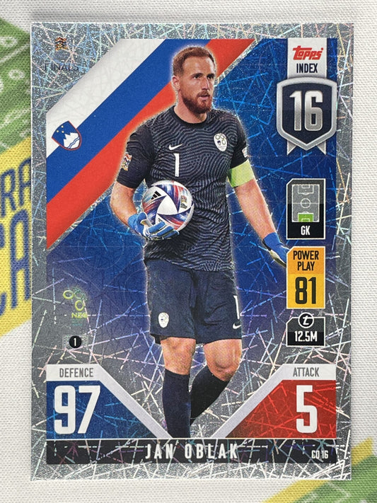 Jan Oblak Slovenia Topps Match Attax 101 Road to Nations League 2022 Card