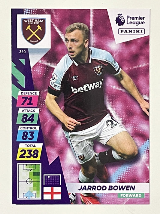 Jarrod Bowen West Ham Base Panini Adrenalyn XL PLUS Premier League 2021 2022