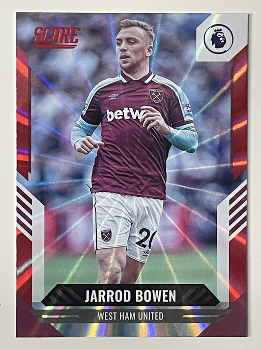 Jarrod Bowen West Ham Base Red Laser Parallel Panini Premier League Score 2021 2022