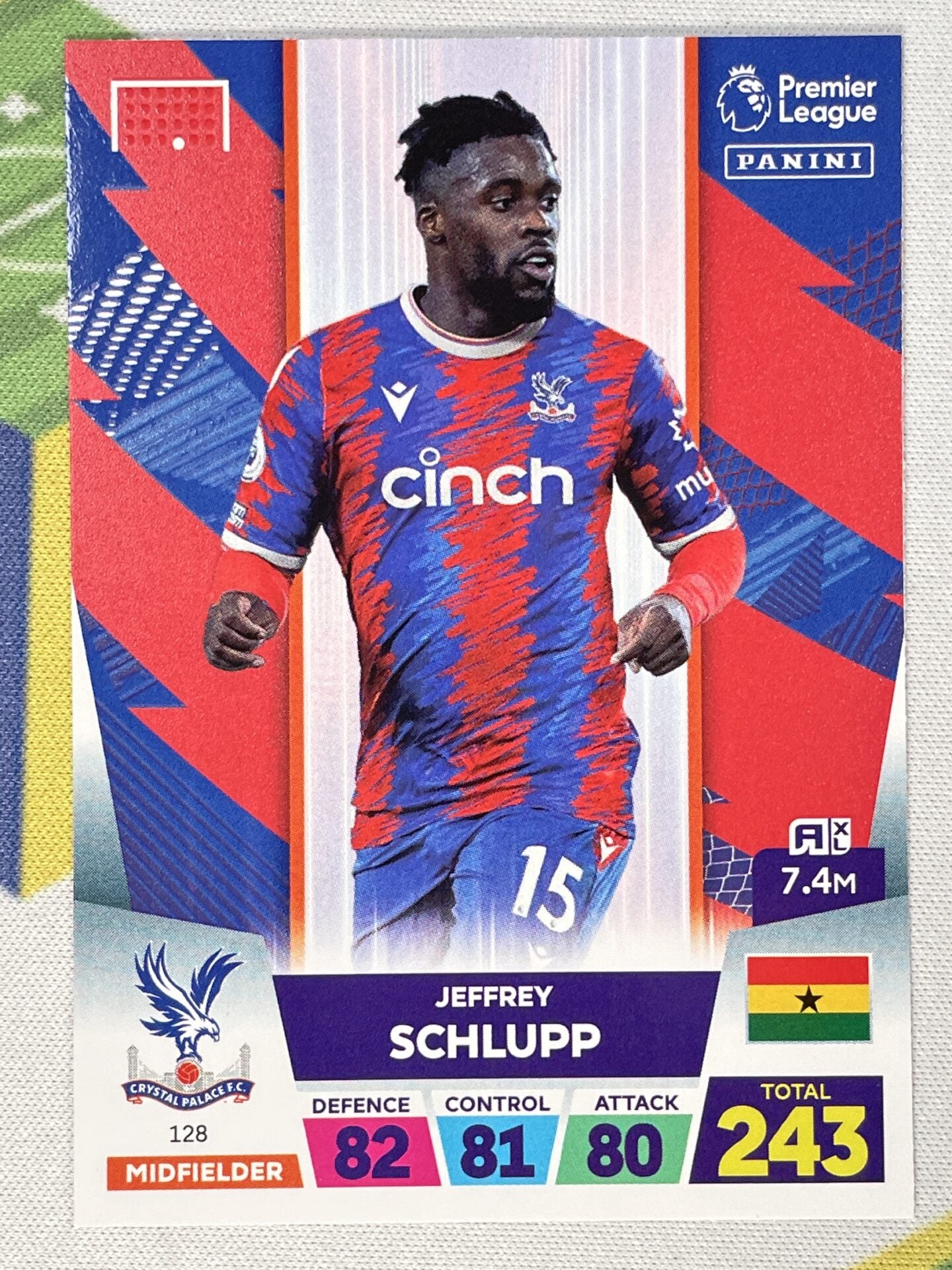 Jeffrey Schlupp Crystal Palace Panini Premier League Adrenalyn XL 2023 Card