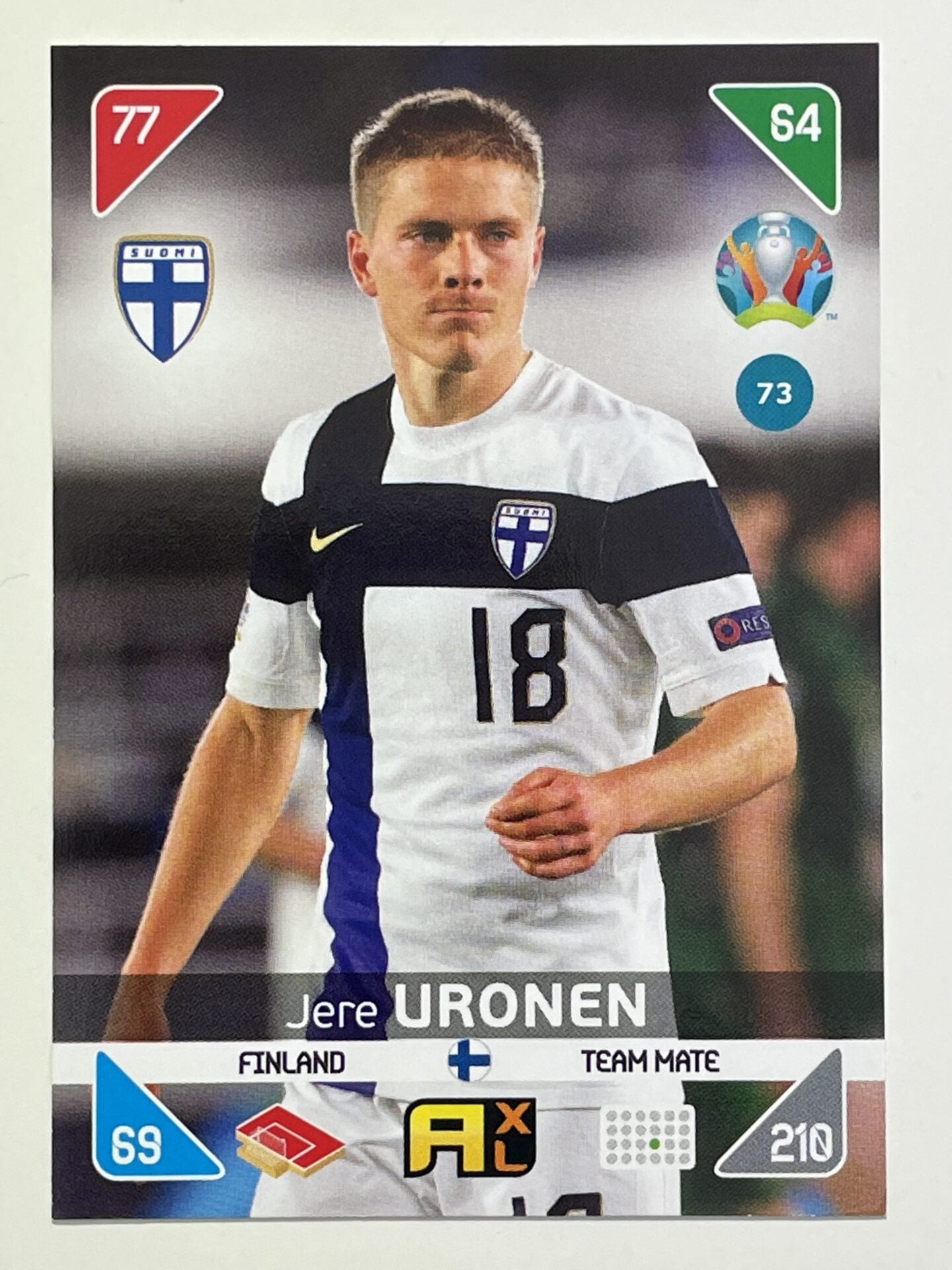 Jere Uronen Team Mates (Finland) Football Cards &#8211; Euro 2020 Adrenalyn XL