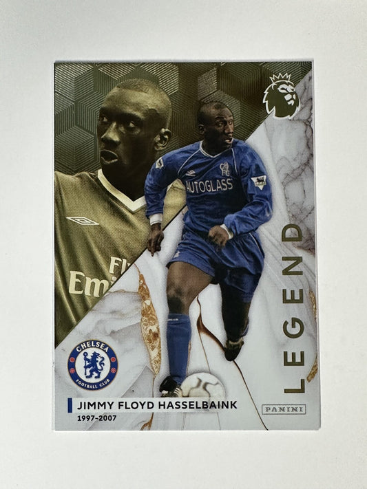 Jimmy Floyd Hasselbaink Chelsea Legend Limited Edition Panini Premier League Adrenalyn XL 2024 Card