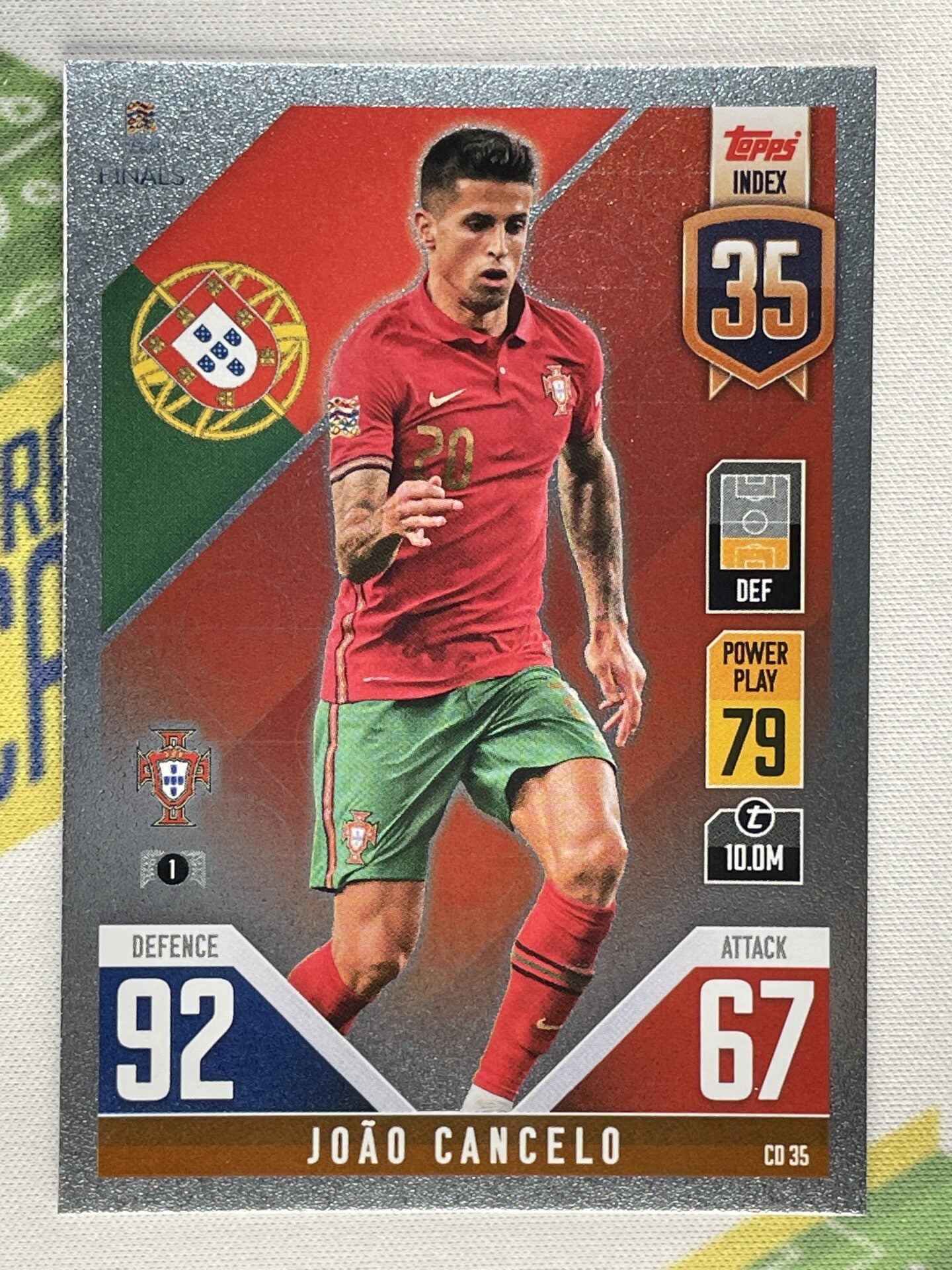 Joao Cancelo Portugal Topps Match Attax 101 Road to Nations League 2022 Card