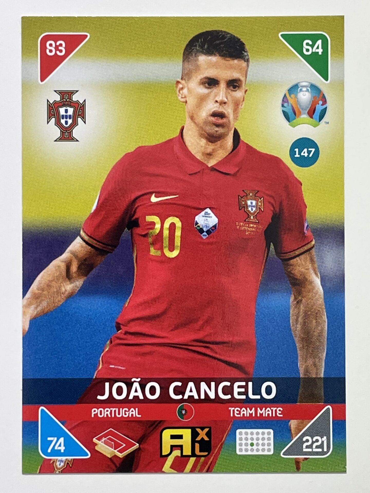 Joao Cancelo Team Mates (Portugal) Football Card &#8211; Euro 2020 Adrenalyn XL