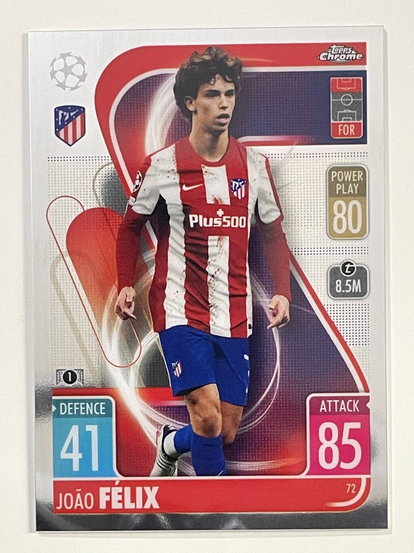 Joao Felix Athletico Madrid Topps Match Attax Chrome 2021 2022 Football Card