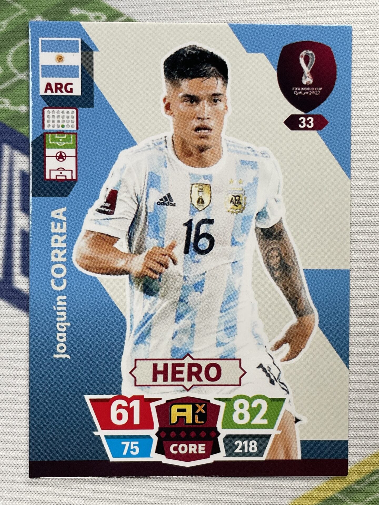 Joaquin Correa Argentina Panini World Cup 2022 Adrenalyn XL Card