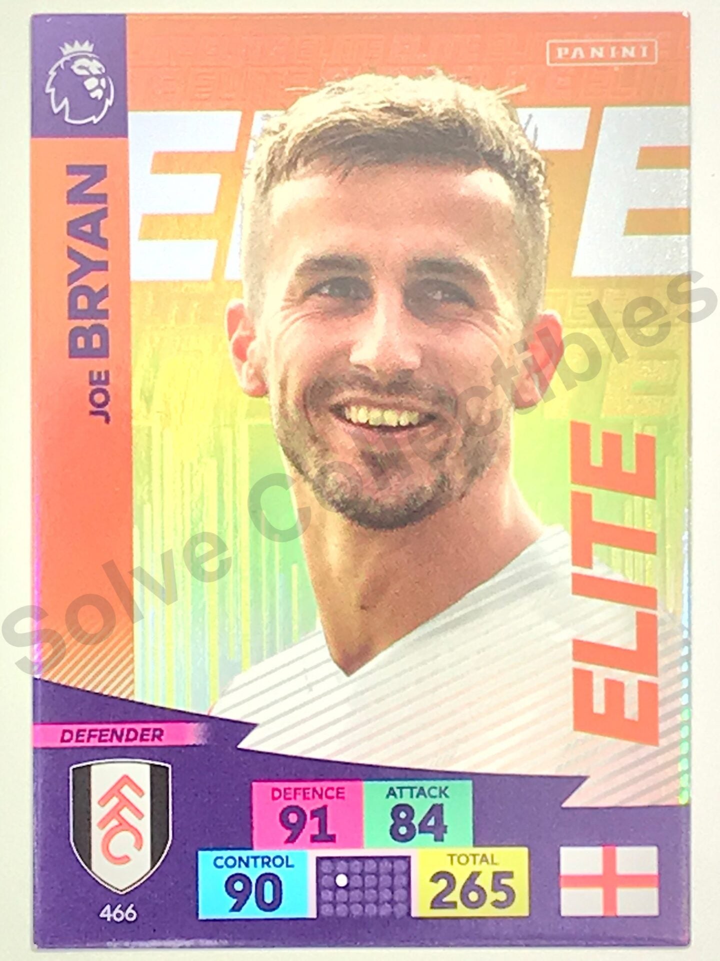 Joe Bryan (Fulham) &#8211; Elite Football Sticker &#8211; Premier League Adrenalyn XL 2020:21