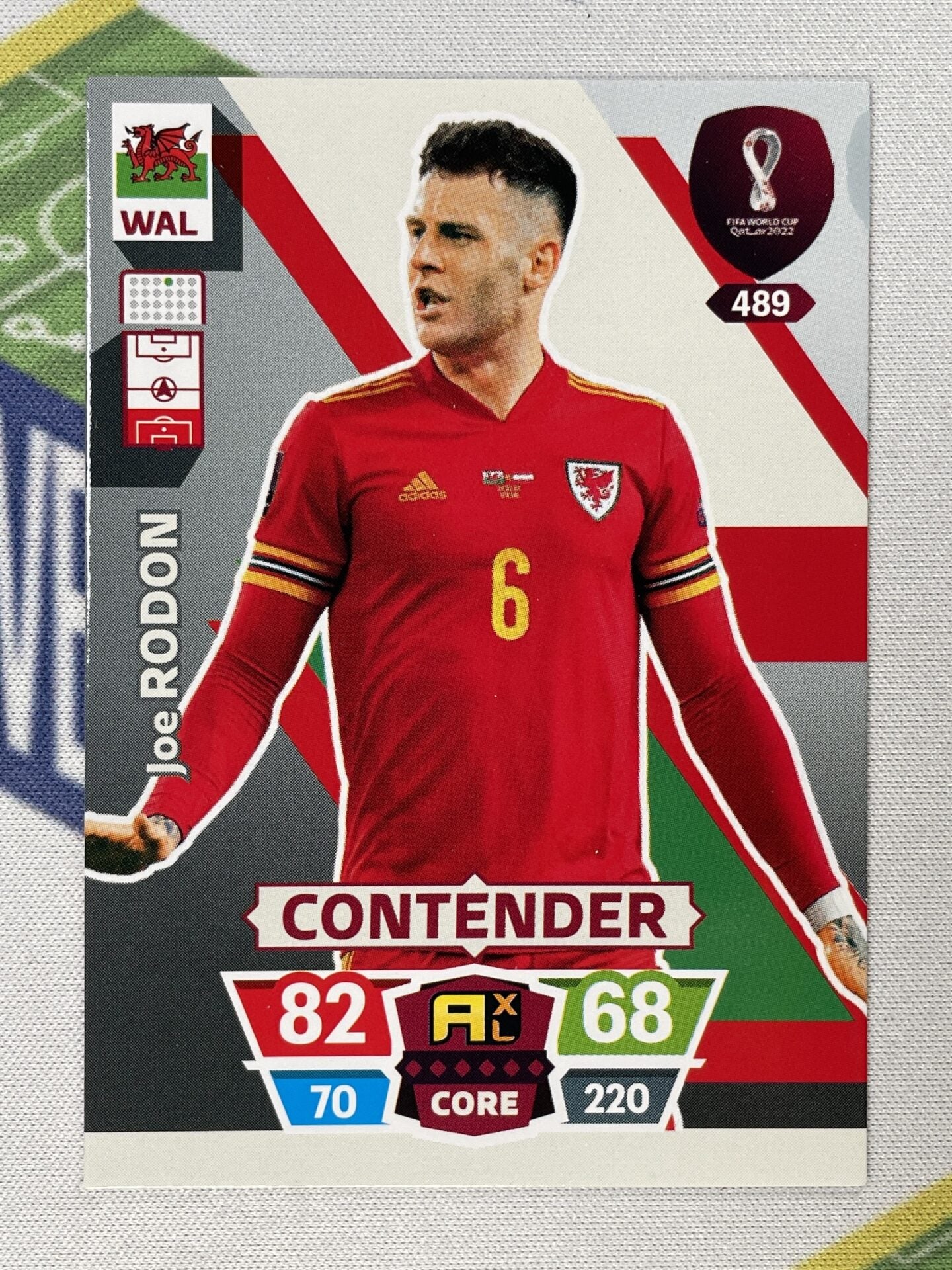 Joe Rodon Wales Panini World Cup 2022 Adrenalyn XL Card