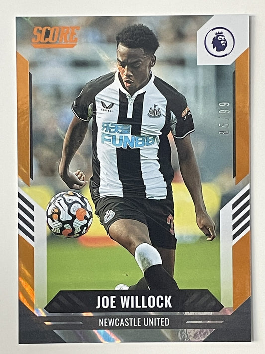 Joe Willock Newcastle United Base Orange Lava Parallel Panini Premier League Score 2021 2022