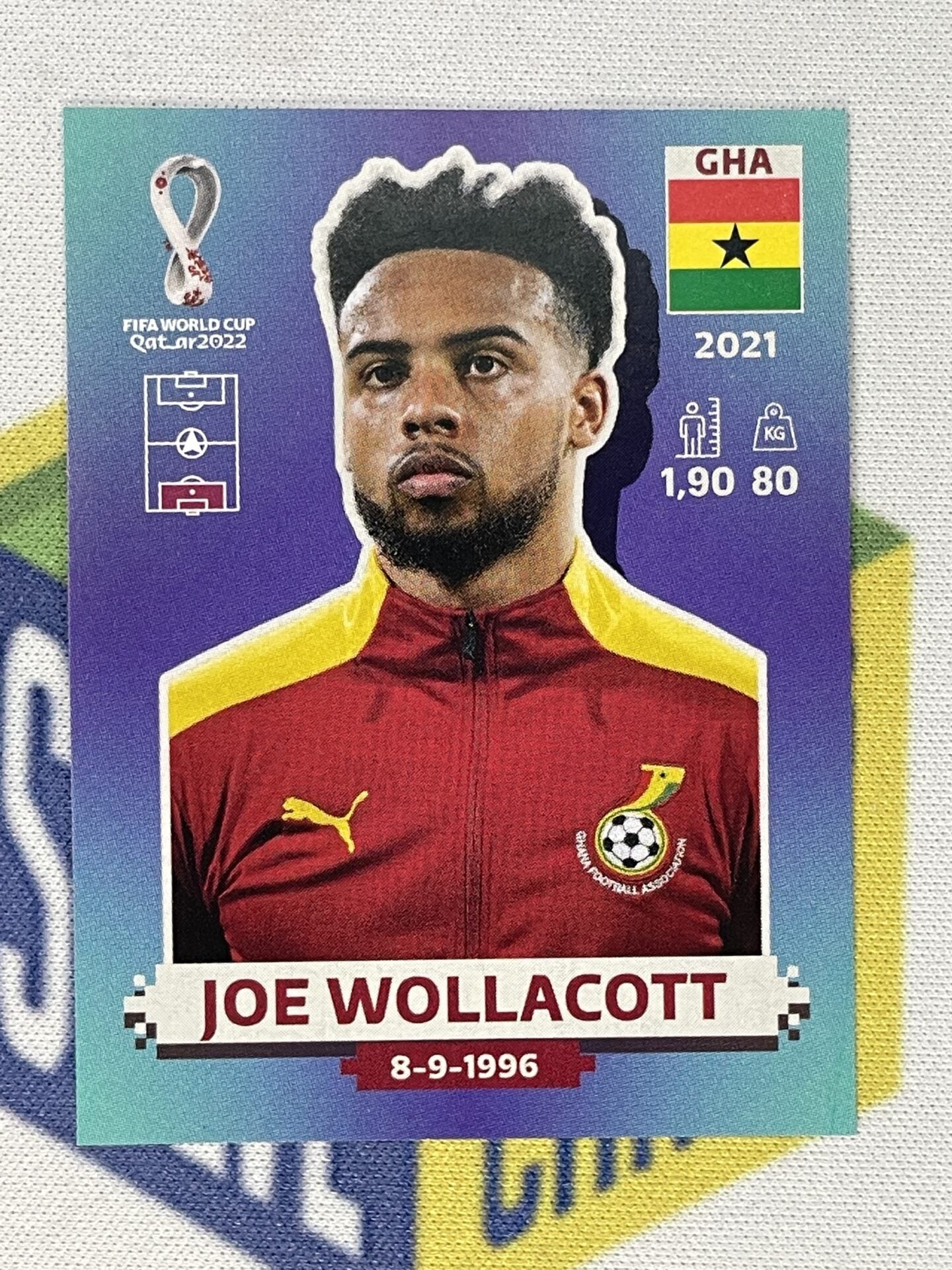 Joe Wollacott Ghana Panini World Cup 2022 Qatar Stickers