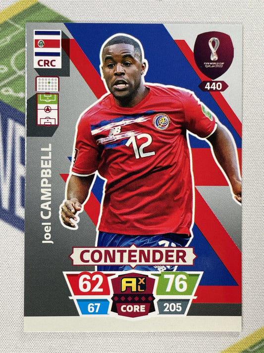 Joel Campbell Costa Rica Panini World Cup 2022 Adrenalyn XL Card