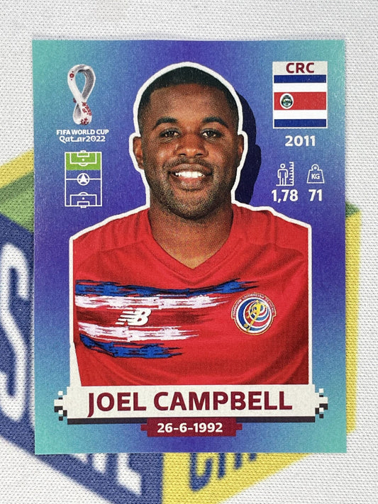 Joel Campbell Costa Rica Panini World Cup 2022 Qatar Stickers