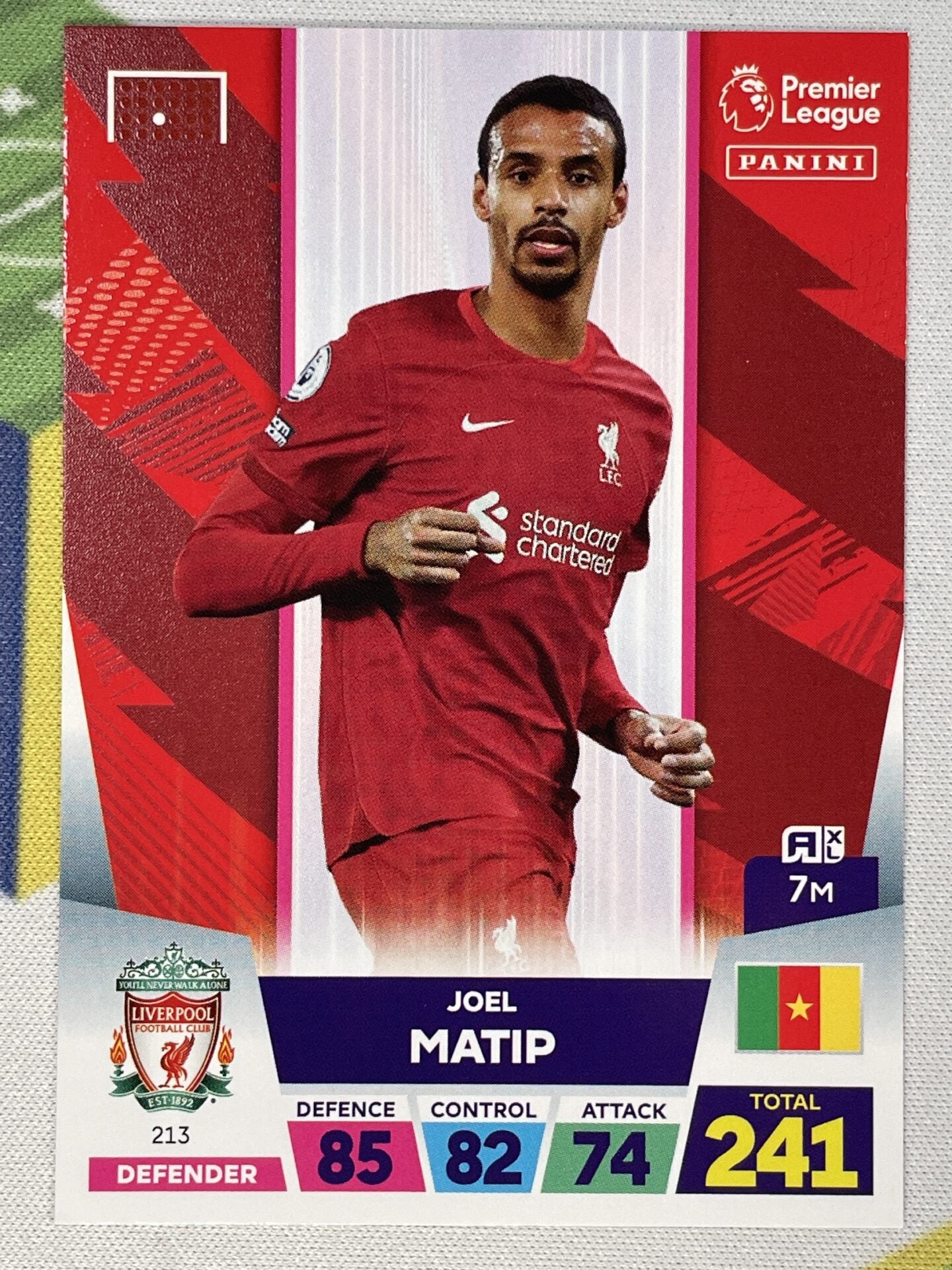 Joel Matip Liverpool Panini Premier League Adrenalyn XL 2023 Card