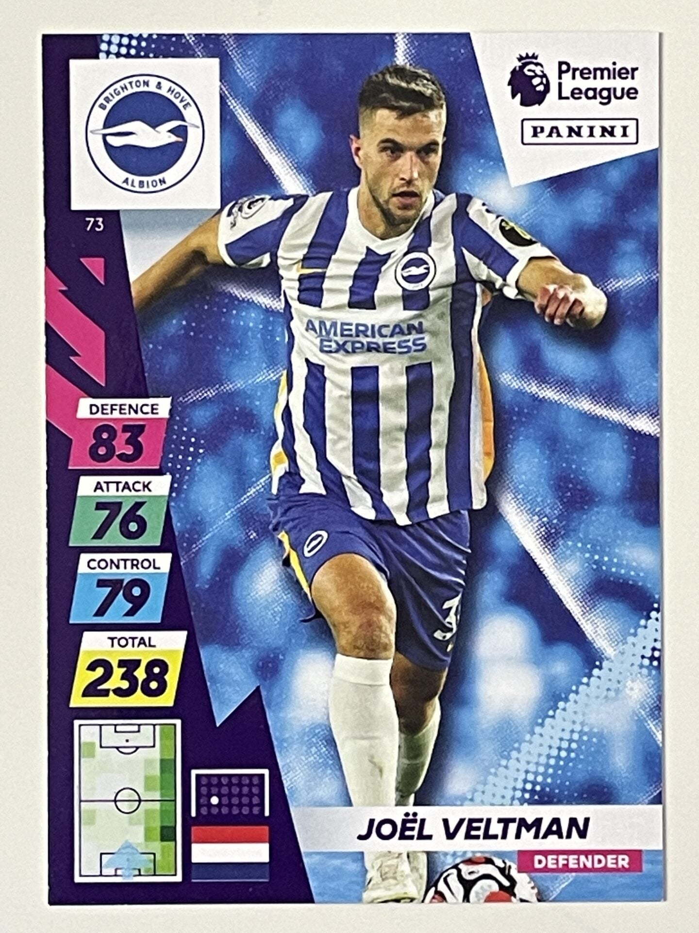 Joel Veltman Brighton Base Panini Adrenalyn XL PLUS Premier League 2021 2022