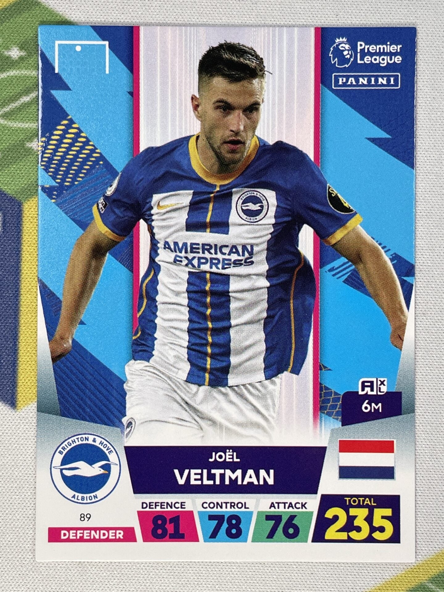 Joel Veltman Brighton Panini Premier League Adrenalyn XL 2023 Card