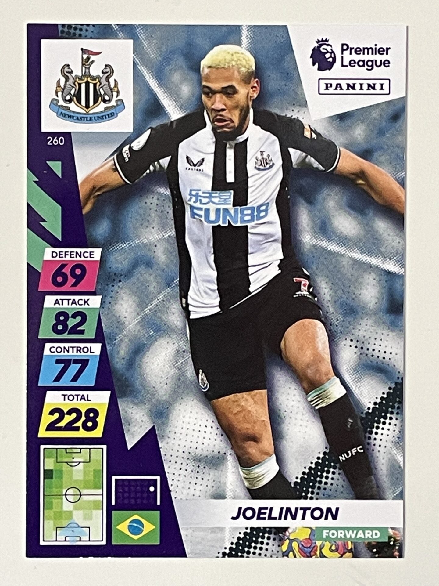 Joelinton Newcastle United Base Panini Adrenalyn XL PLUS Premier League 2021 2022