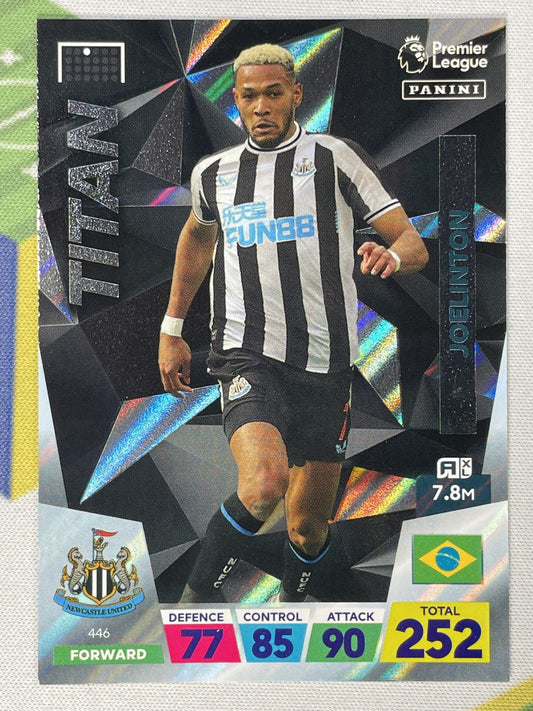 Joelinton Newcastle United Titan Panini Premier League Adrenalyn XL 2023 Card