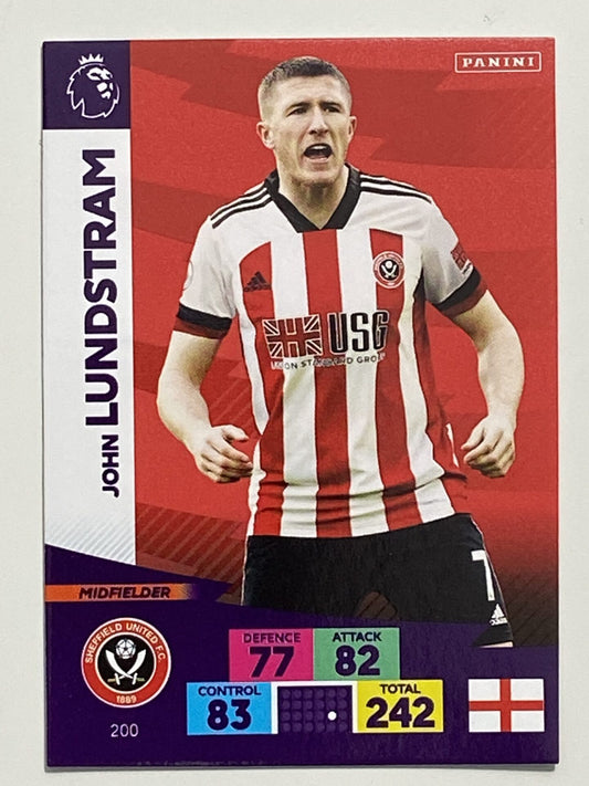 John Lundstram (Sheffield United) Football Card &#8211; Premier League Adrenalyn XL 2020:21