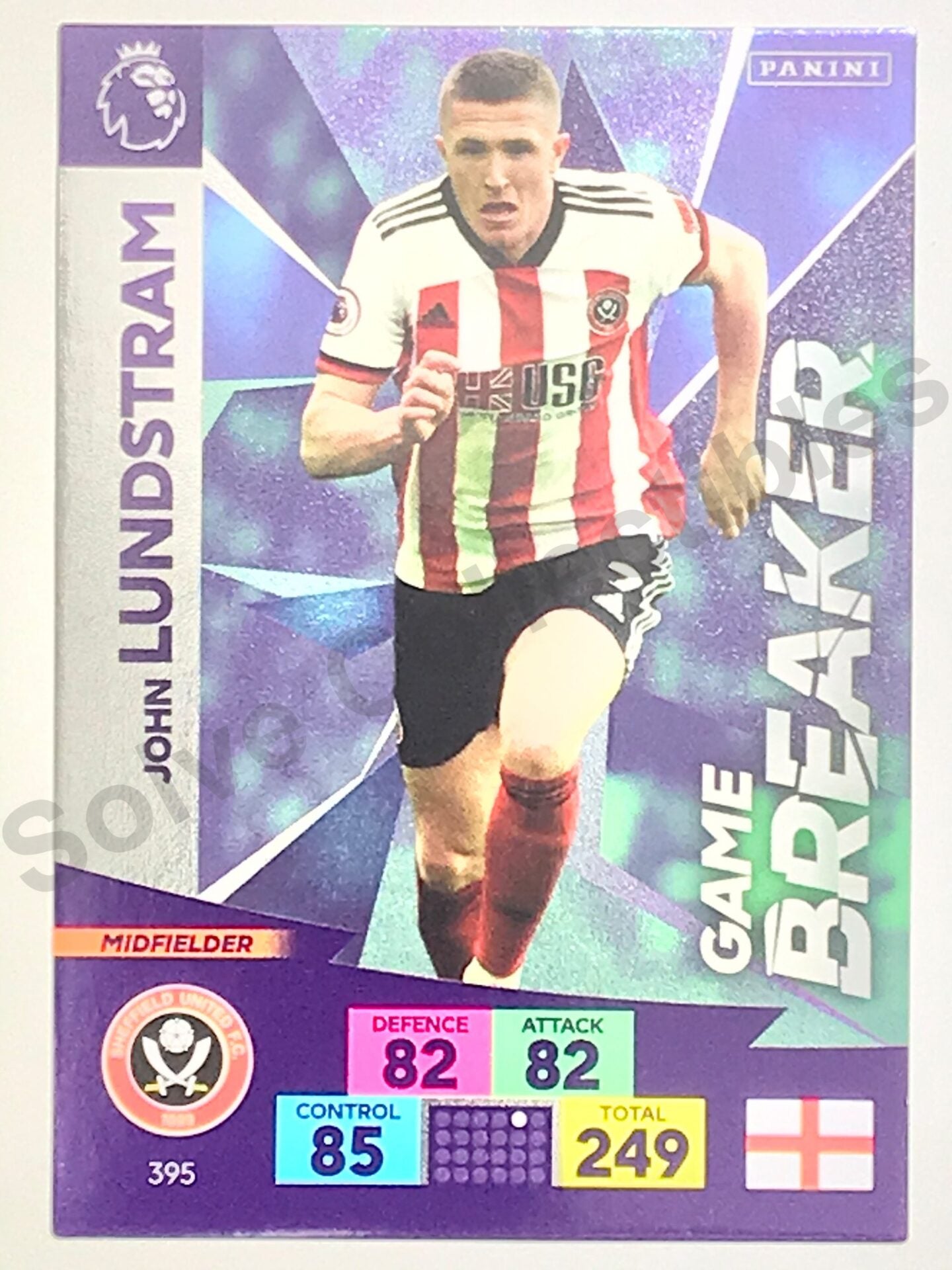 John Lundstram (Sheffield United) &#8211; Game Breaker Football Card &#8211; Premier League Adrenalyn XL 2020:21