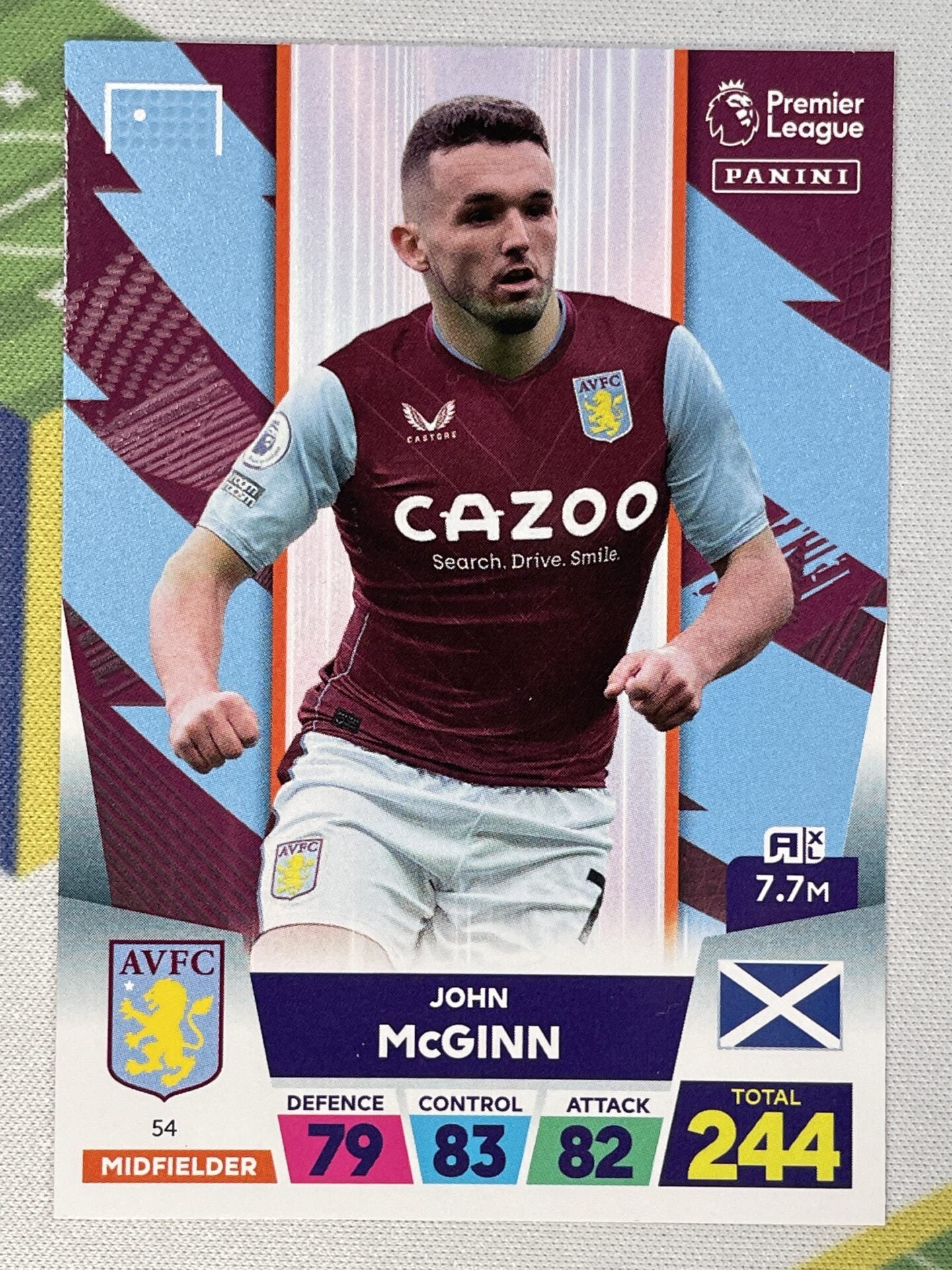 John McGinn Aston Villa Panini Premier League Adrenalyn XL 2023 Card