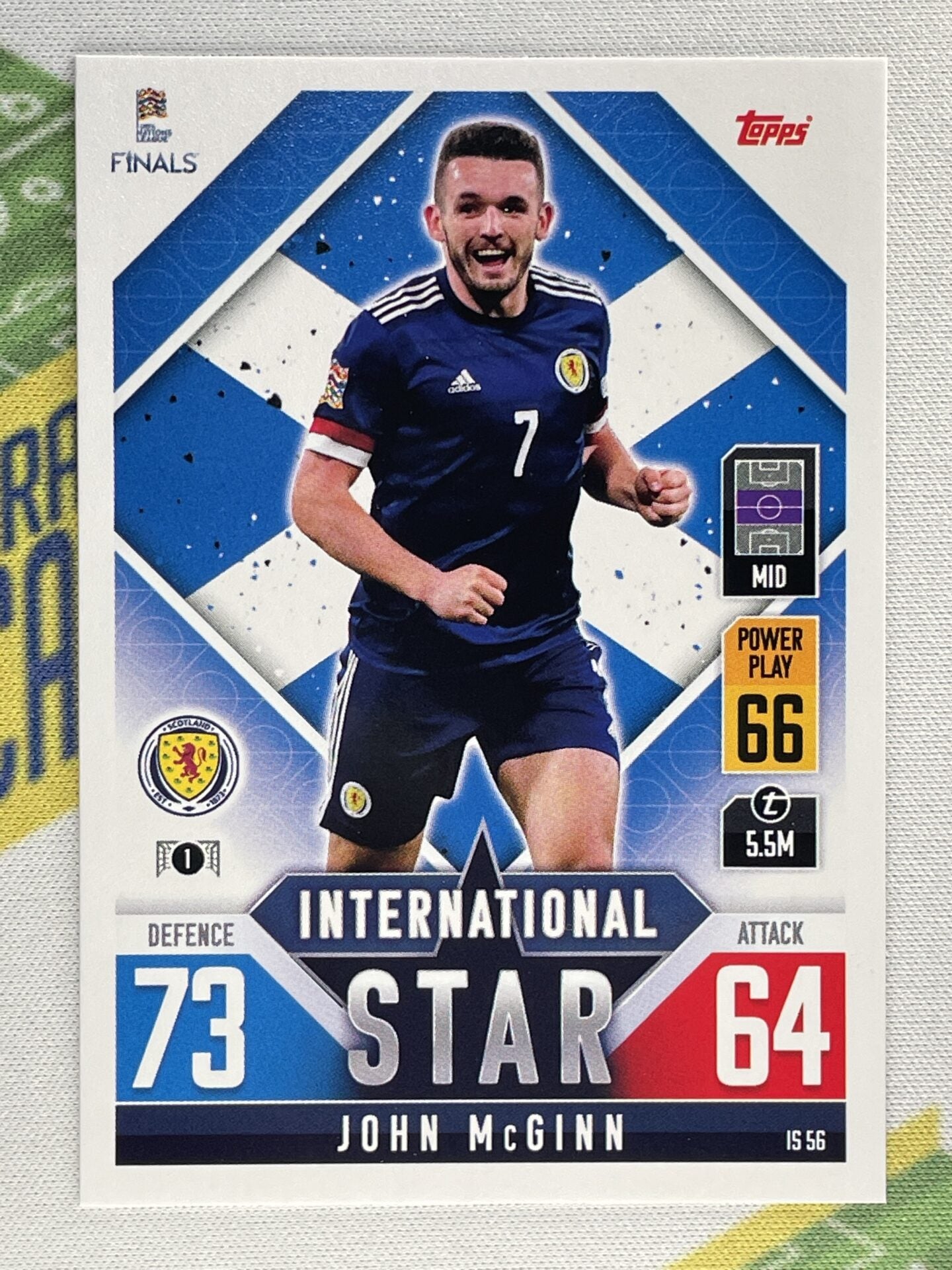 John McGinn Scotland Topps Match Attax 101 Road to Nations League 2022 Card