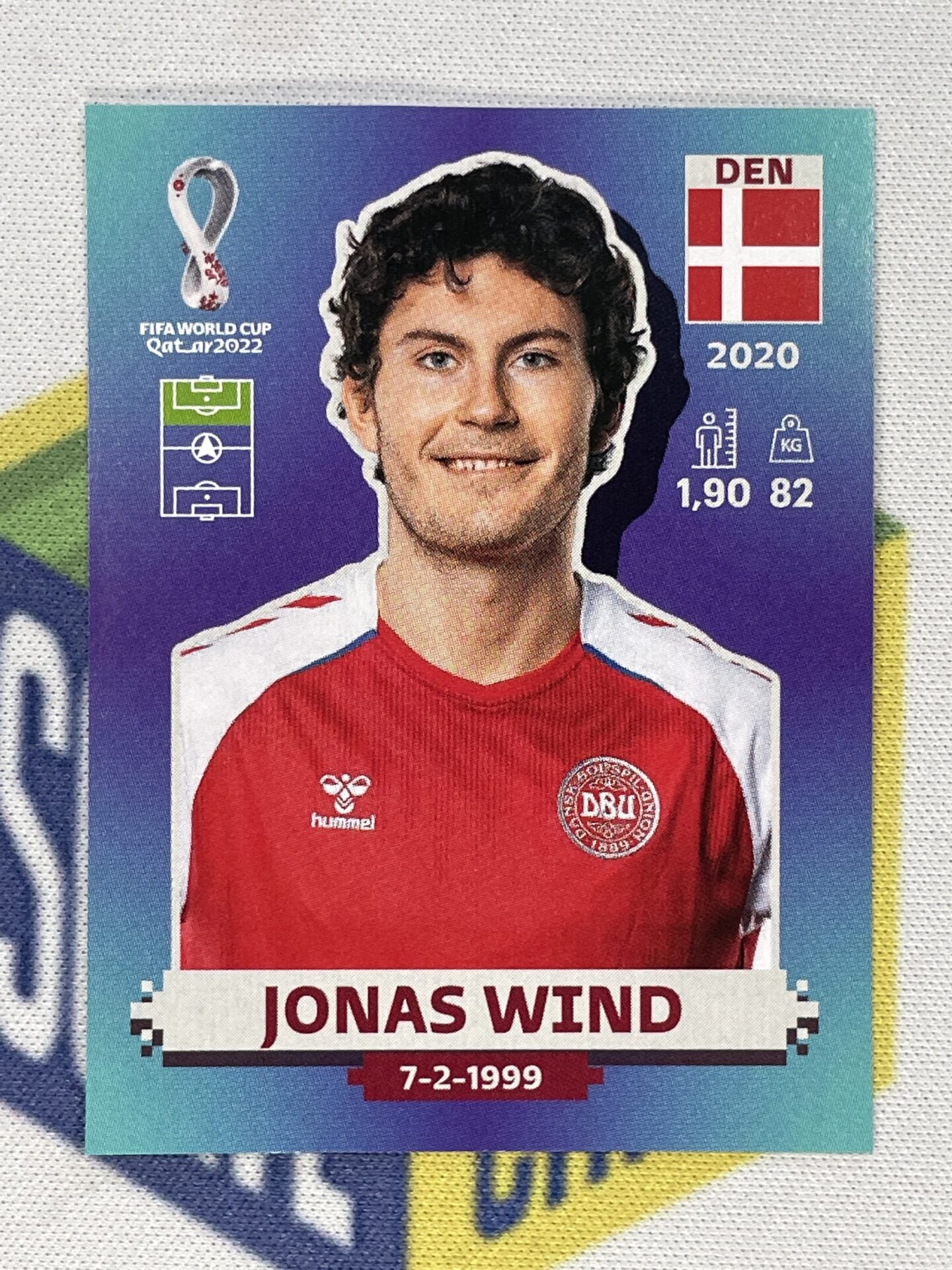 Jonas Wind Denmark Panini World Cup 2022 Qatar Stickers