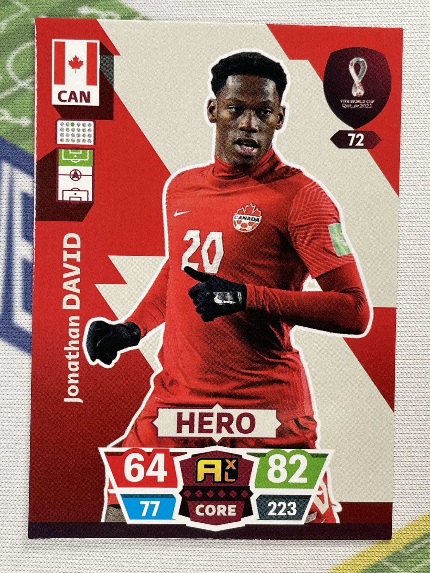 Jonathan David Canada Panini World Cup 2022 Adrenalyn XL Card