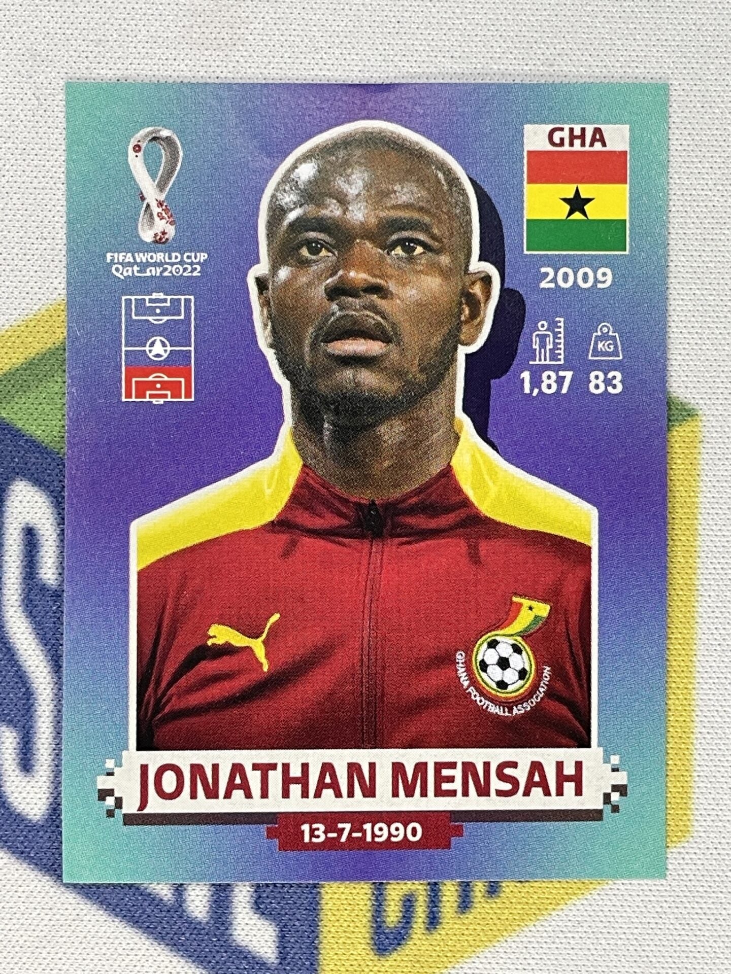 Jonathan Mensah Ghana Panini World Cup 2022 Qatar Stickers