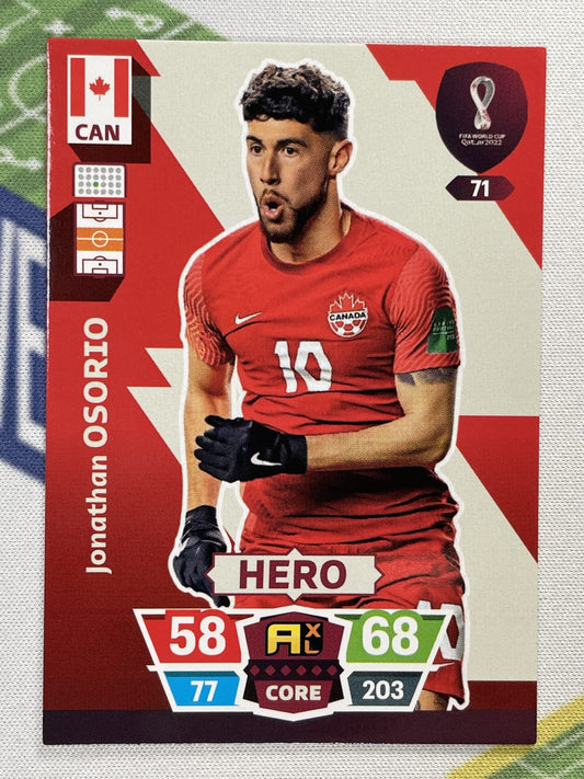 Jonathan Osorio Canada Panini World Cup 2022 Adrenalyn XL Card