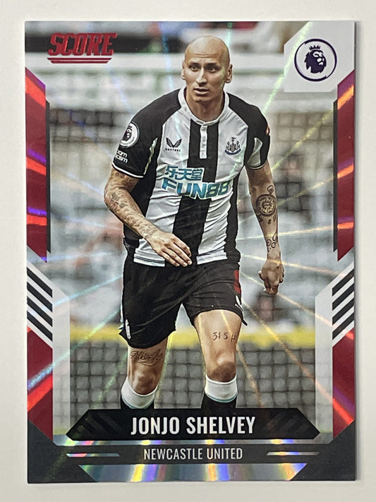 Jonjo Shelvey Newcastle United Base Red Laser Parallel Panini Premier League Score 2021 2022