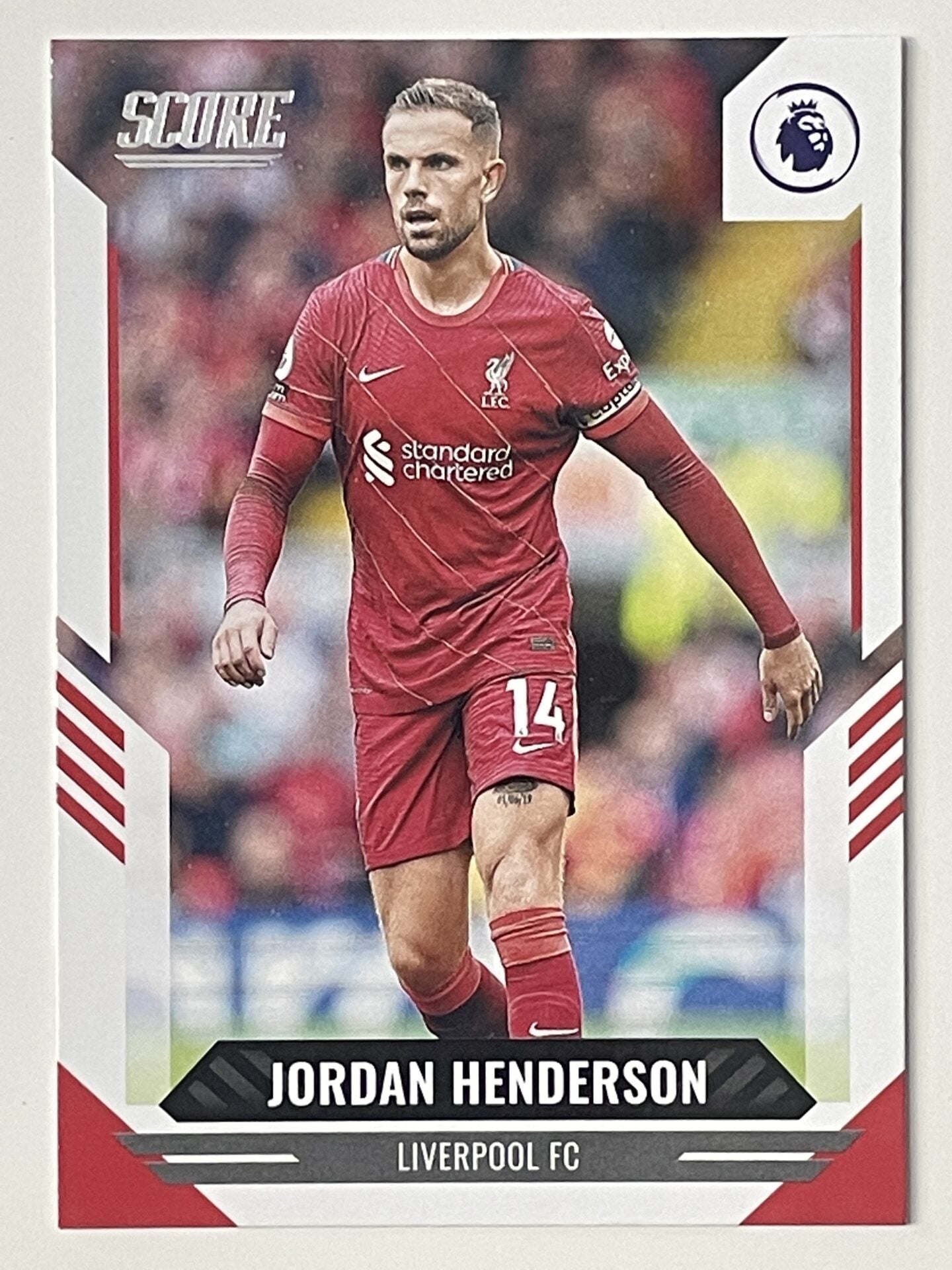 Jordan Henderson Liverpool Base Panini Premier League Score 2021 2022