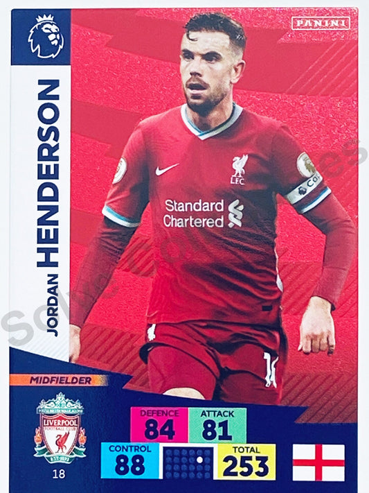 Jordan Henderson (Liverpool) Football Card &#8211; Premier League Adrenalyn XL 2020:21