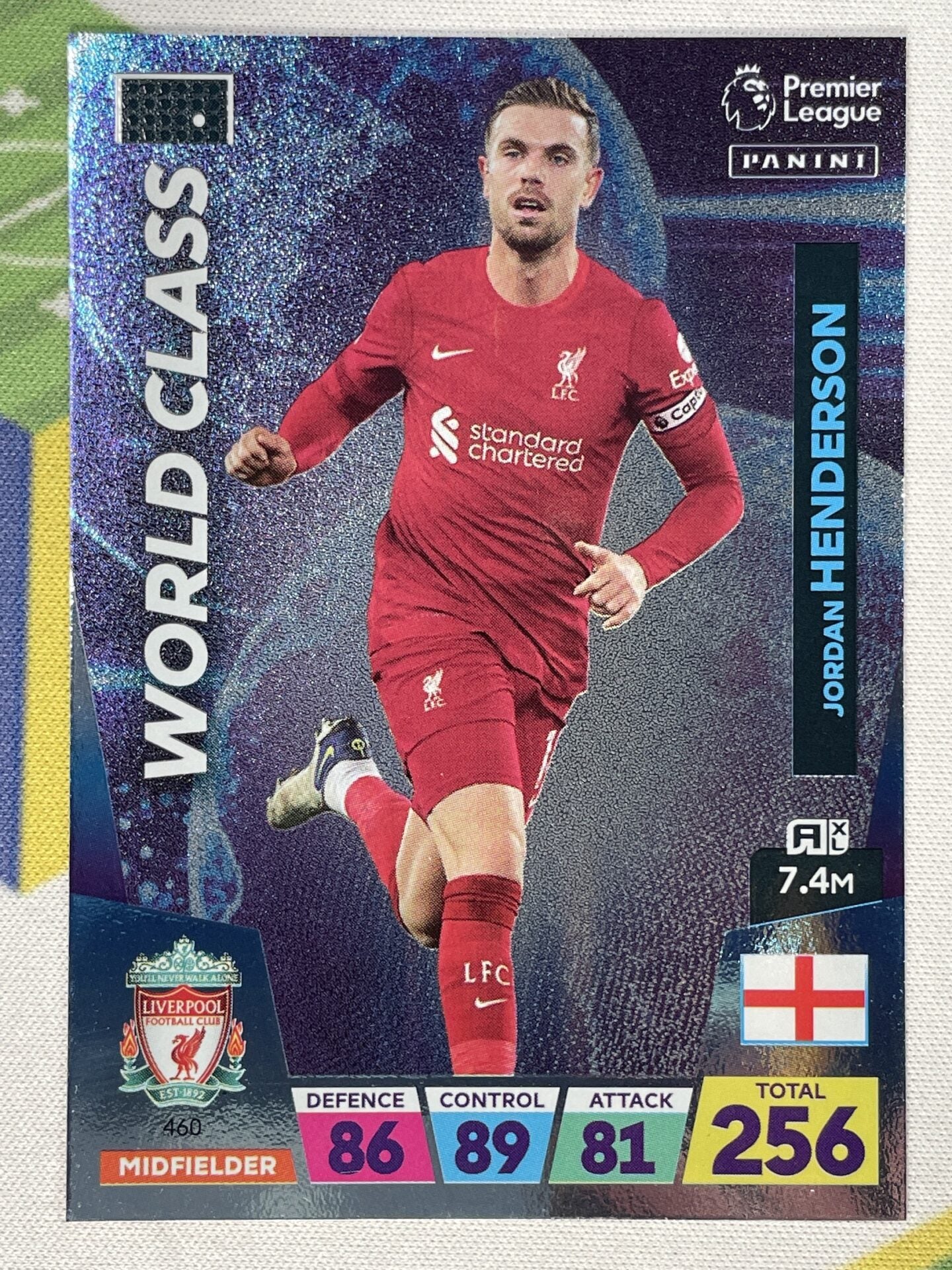 Jordan Henderson Liverpool World Class Panini Premier League Adrenalyn XL 2023 Card