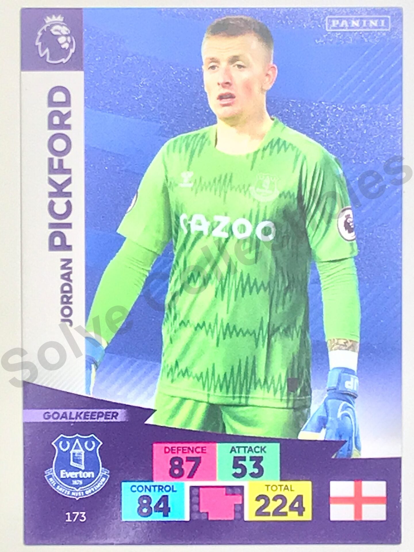 Jordan Pickford (Everton) Football Sticker &#8211; Premier League Adrenalyn XL 2020:21