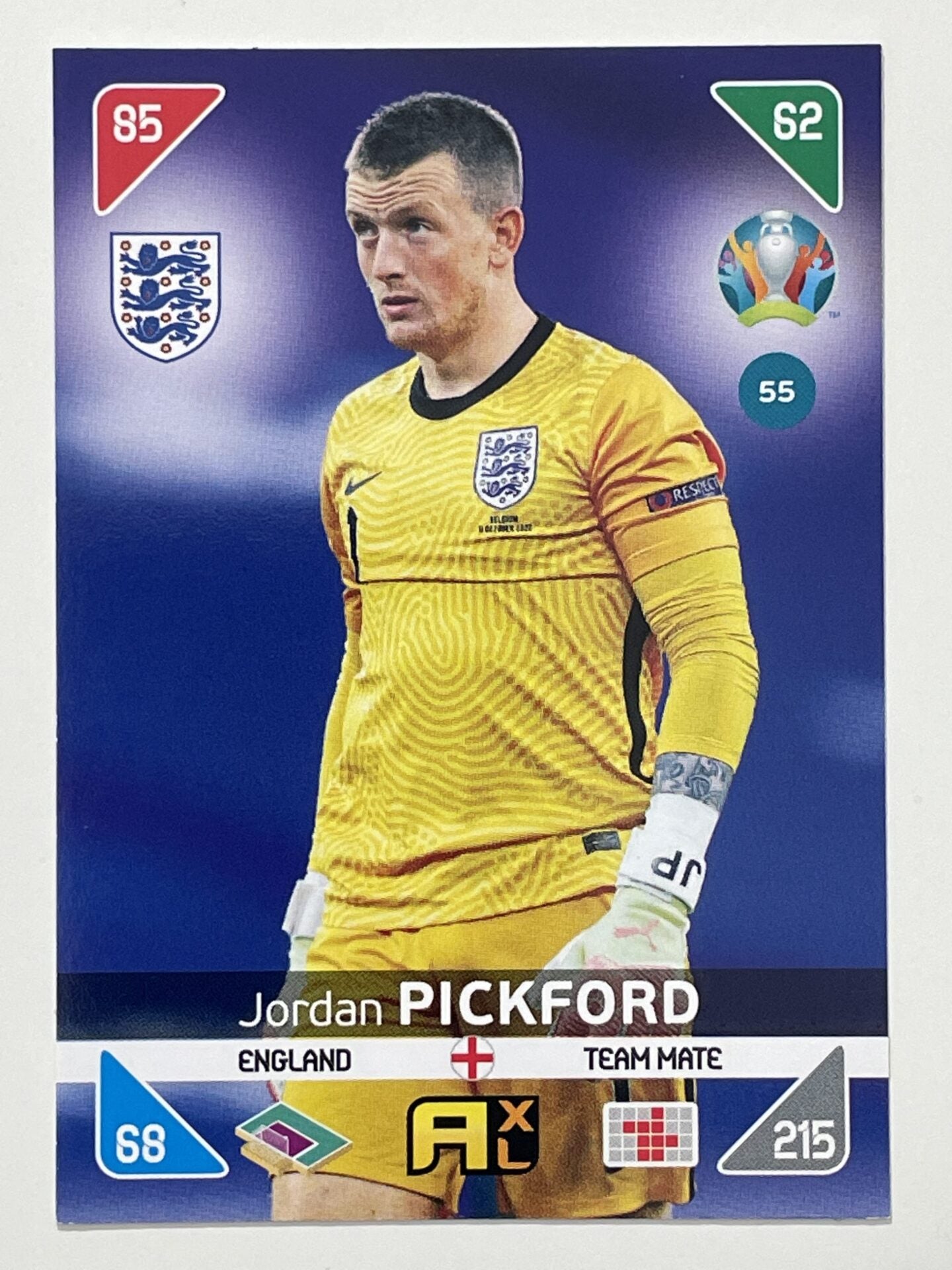 Jordan Pickford Team Mates (England) Football Card &#8211; Euro 2020 Adrenalyn XL