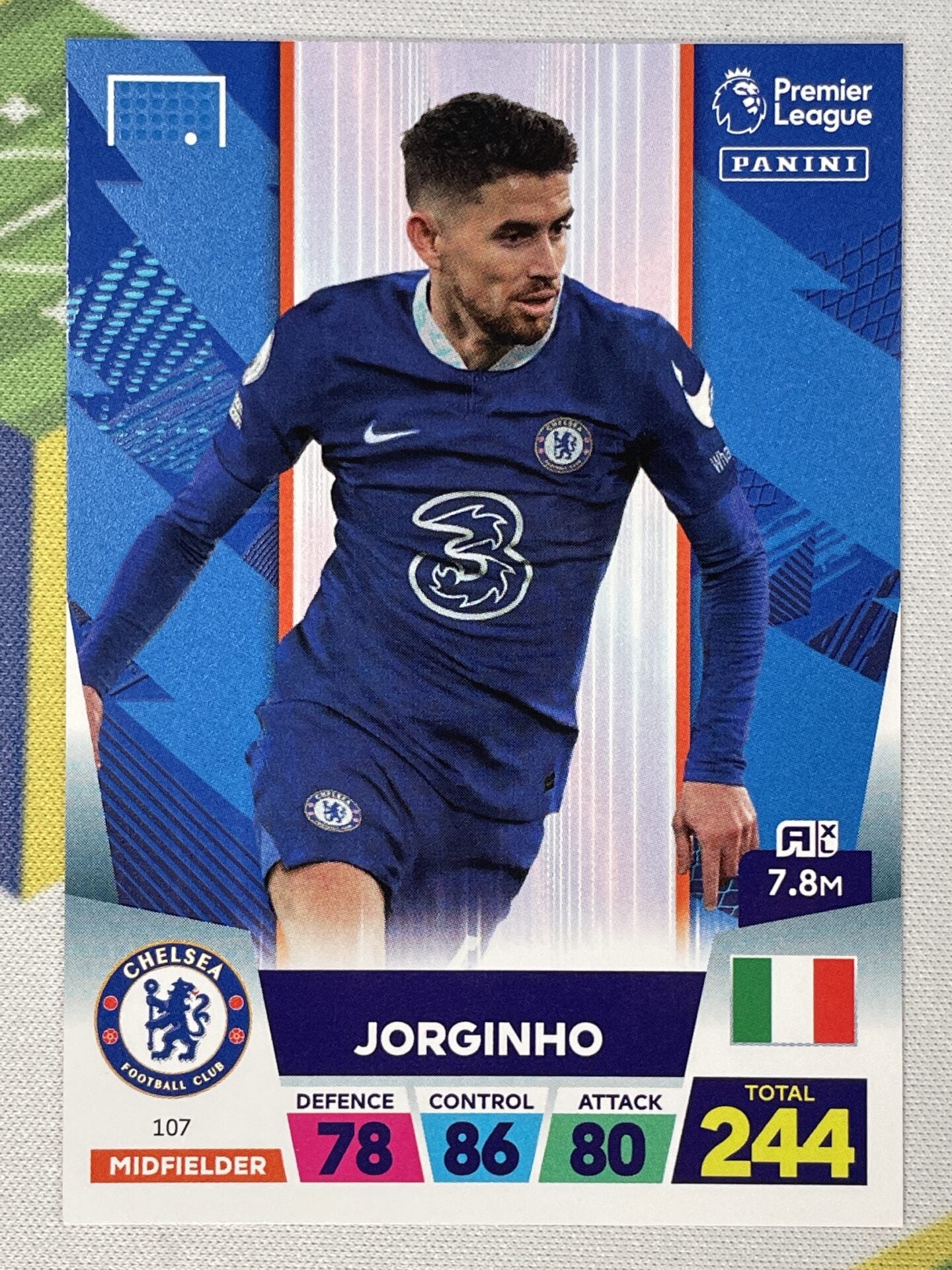 Jorginho Chelsea Panini Premier League Adrenalyn XL 2023 Card