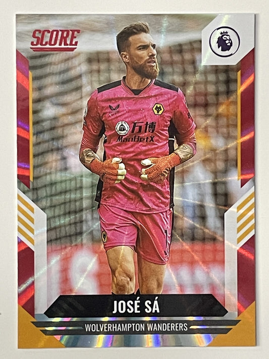 Jose Sa Wolves Base Red Laser Parallel Panini Premier League Score 2021 2022