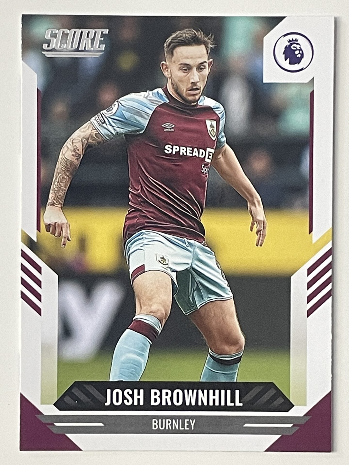 Josh Brownhill Burnley Base Panini Premier League Score 2021 2022