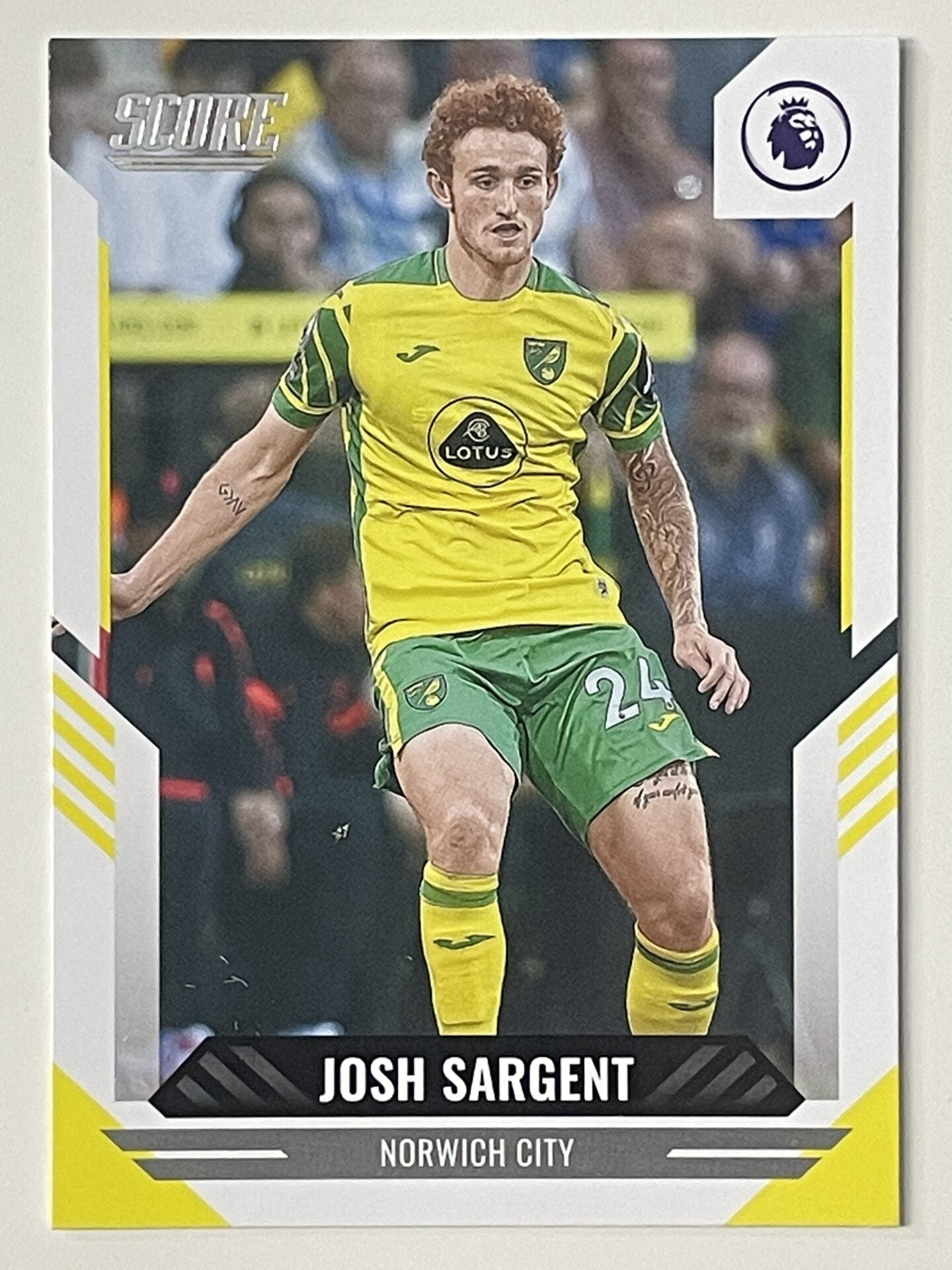 Josh Sargent Norwich City Base Panini Premier League Score 2021 2022