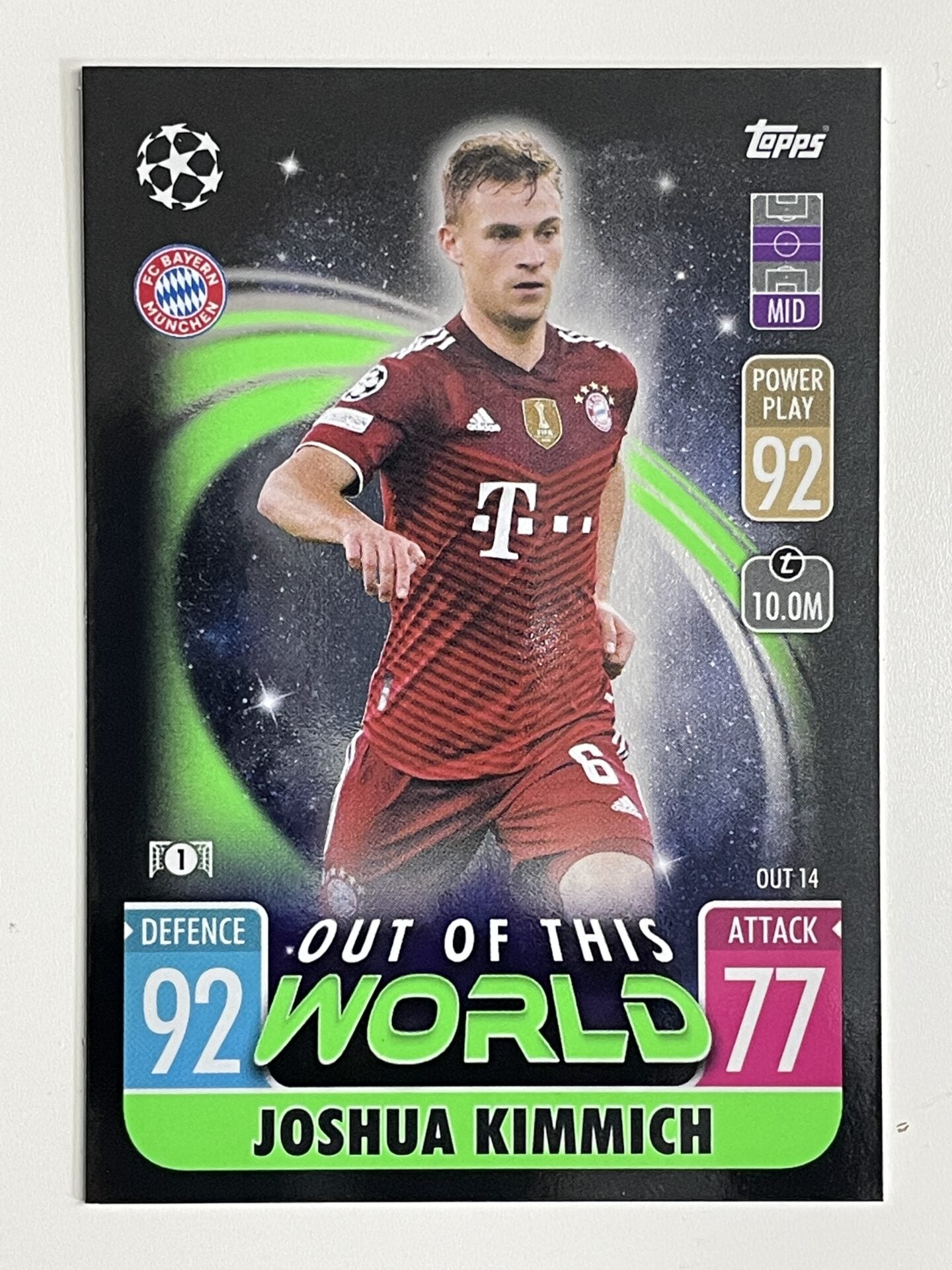 Joshua Kimmich Bayern Munich Out of this World Topps Match Attax Extra 2021:22 Champions League Card